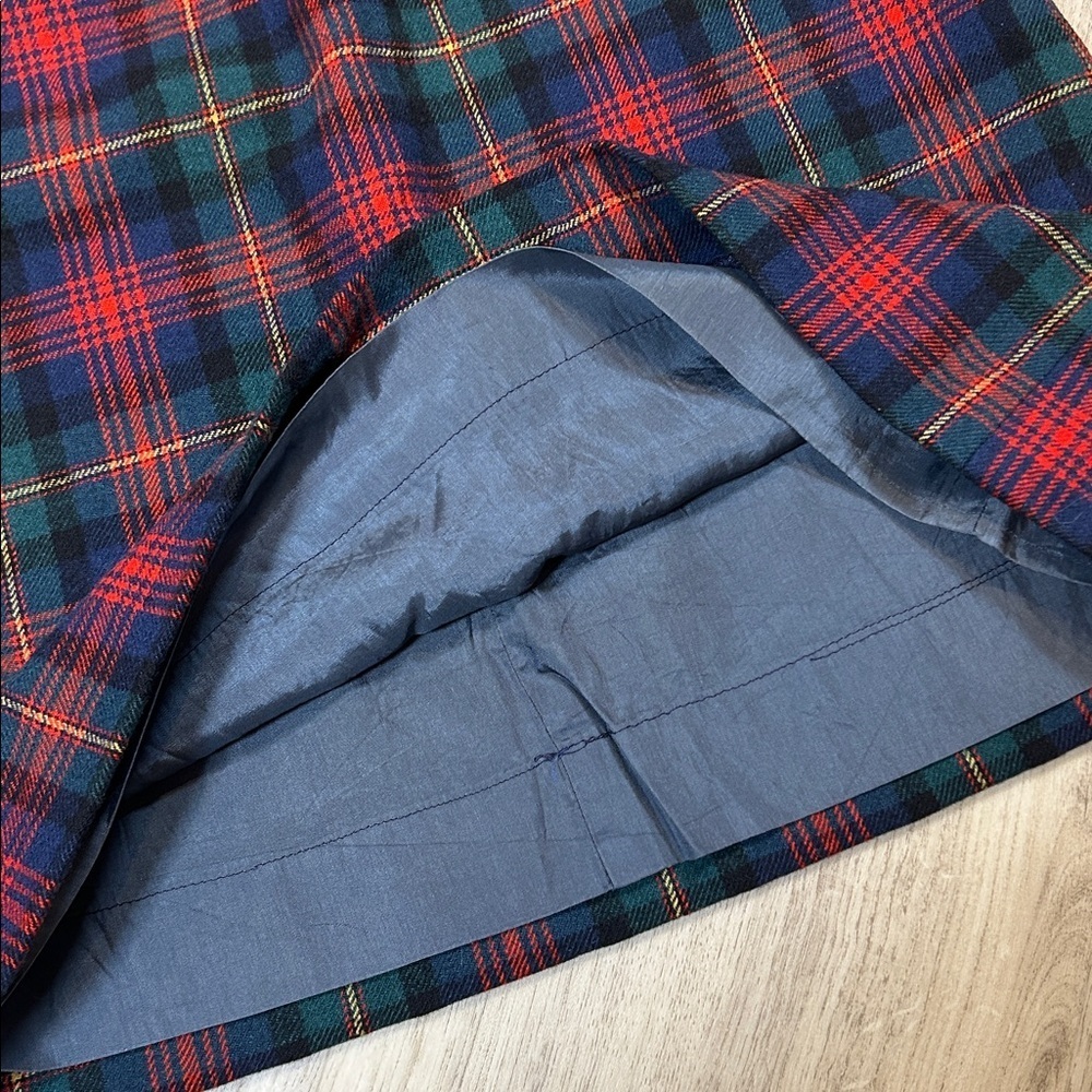 Heritage Core Vintage Pendleton Mac Lennan Tartan Plaid Virgin Wool Pencil Skirt - Picture 7 of 11